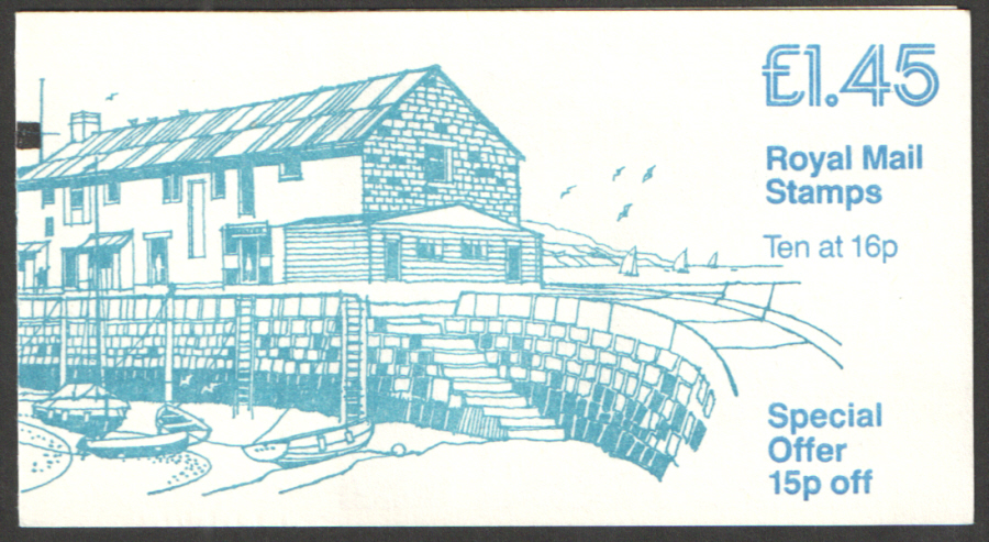 (image for) FS2B / DB8(23)A + BMB £1.60 Lyme Regis Folded Booklet Right Margin Folded Booklet. Some perf trimming. - Click Image to Close